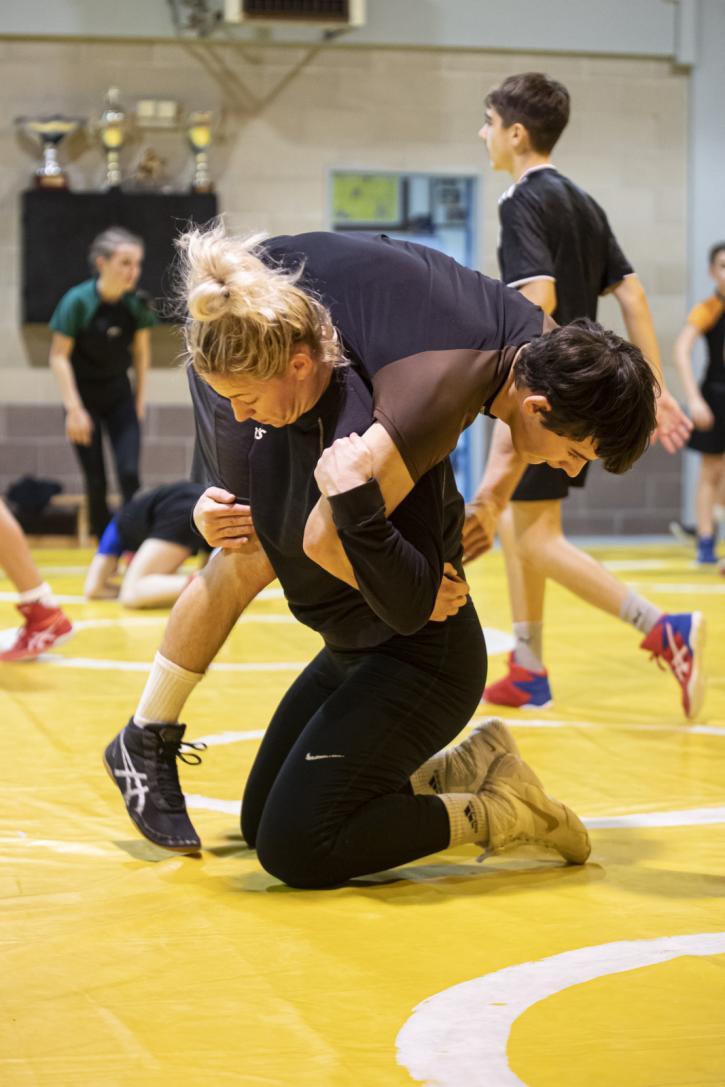Pauline LECARPENTIER à l'entrainement
