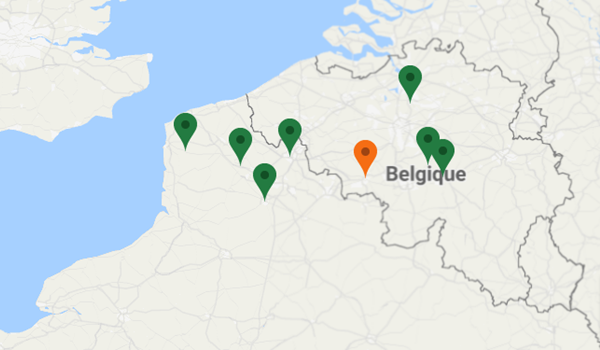 Carte des opérateurs Interreg Sapoll