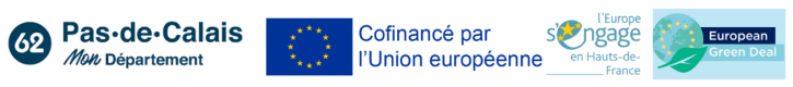 Logos CD62, Cofinancement UE, l'Europe s'engage