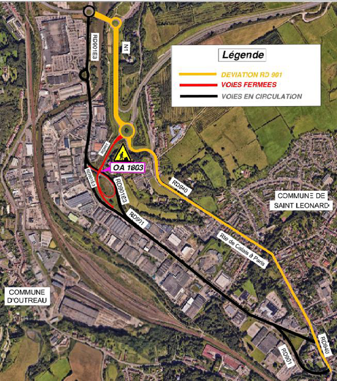 Plan de déviation de la RD 901 