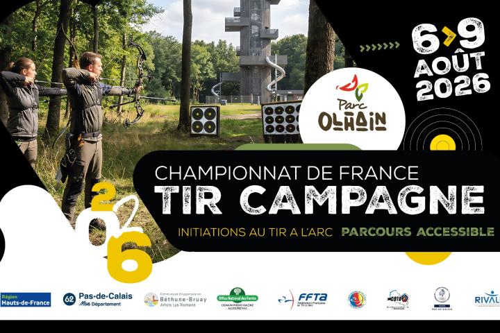Championnats de France de tir campagne : 400 archers attendus au Parcdépartemental d'Olhain du 6 au 9 août